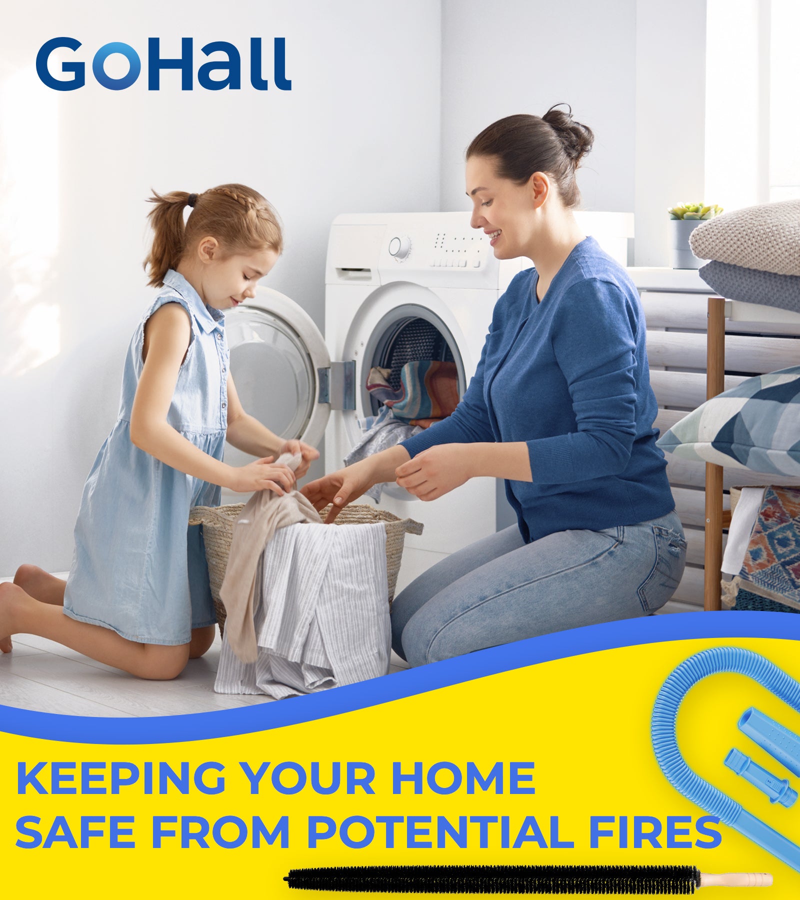 Dryer Lint Vacuum Attachment (Blue)